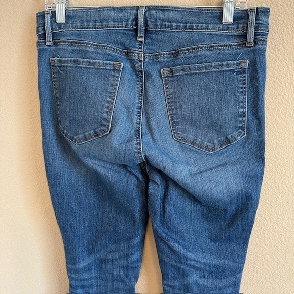 LOFT Made and Loved Women's Button Fly Modern Skinny Raw Hem Jeans 12 Stretch - Picture 4 of 9